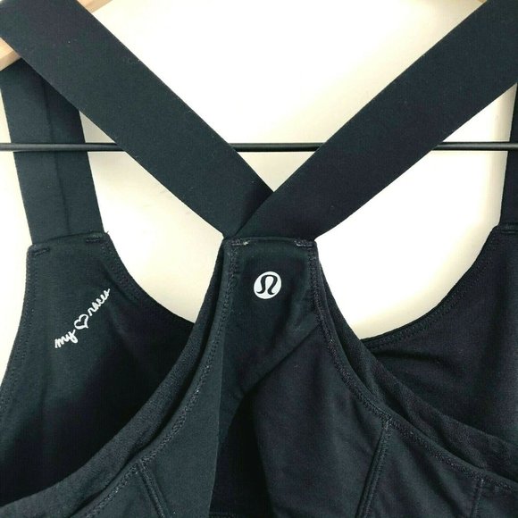 Lululemon Black Racer Back Athletic Tank Top 8 - Picture 3 of 4
